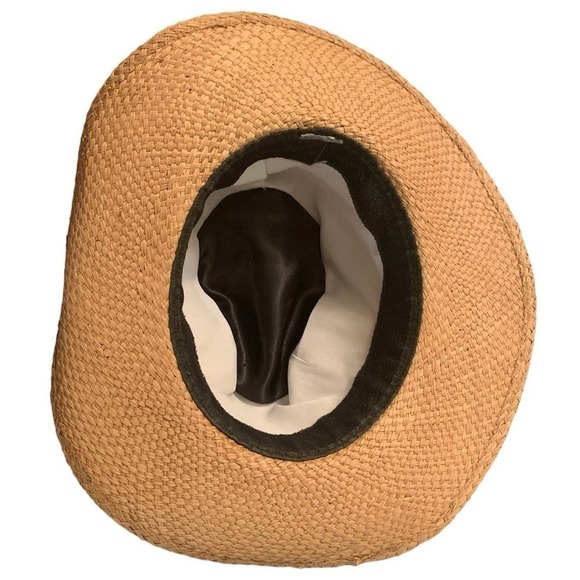 Eric Javits Classic Adult One Size Fedora Natural Brown Vintage Beach Sun Hat - Picture 3 of 3